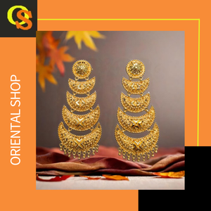 Top Selling Item <b>Earrings</b> Set with Fancy Designed 22CT Gold Plated Jhumka Style <b>Earrings</b> Jewelry for Women Wear by Exporters - Product Image 3