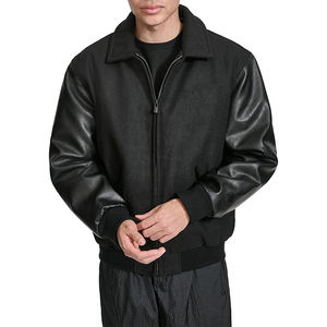 Vestes universitaires en laine légère de qualité supérieure pour hommes Design noir personnalisable OEM de haute qualité Letterman Standout respirant hiver - Product Image 2