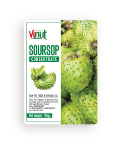 Soursop 200 kg jugo concentrado VINUT 1 tambor por palet tambor OEM etiqueta privada muestra gratis Vietnam exportación fábrica proveedor a granel - Product Image 2