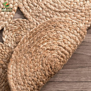 Tapis de salon en 100% jute et coton tapis faits à la main écologiques avec options personnalisées - Product Image 3