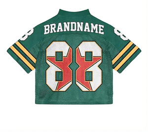 Maillots de football américain 2025 imprimés par transfert de chaleur personnalisés Short Breathable Boxy Fit Unisex Plus Size Protection UV - Product Image 3