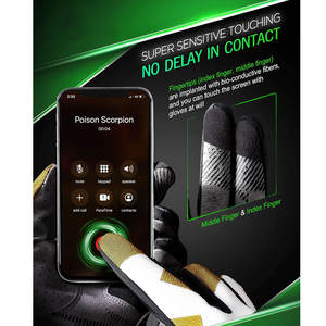 Armure de sécurité avancée Équipement de moto Gants de moto en cuir Design élégant Poignée flexible Gant de moto en cuir - Product Image 5