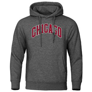 Chicago Basketball Uniform Street Printed Men <b>Hoodie</b> Loose Clothing Pocket Pullover Hooded <b>Soft</b> Comfortable Hoody - Product Image 4