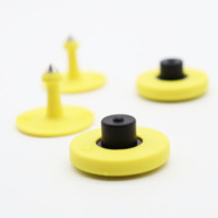 Étiquette d'oreille RFID pour animaux, personnalisée en usine, ultra-haute fréquence, matériau TPU, étanche, température de fonctionnement -40°C à +80°C, TK4100