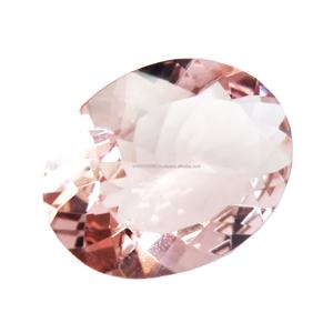 Piedra preciosa de morganita de melocotón Natural, corte facetado en forma ovalada, tamaño personalizado, fabricación de joyas sueltas, piedra natal curativa genuina a granel - Product Image 6
