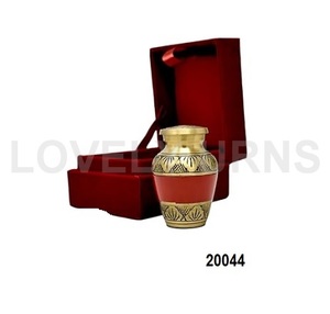 Urna Funeraria Roja y Dorada - Product Image 1