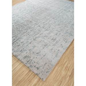 Alfombras de Lana y Seda de Bambú Anudadas a Mano del Lejano Oriente, Modelo Esk-1529 Azul, Rectangulares con Medallón de 10 mm, para Sala de Estar, Dormitorio, Hechas a Mano con Viscosa - Product Image 2