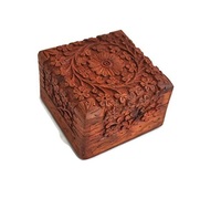 Boîte de haute qualité pour le stockage de bijoux Anneau Bracelet Boîtes de rangement Conception Plusieurs boîtes d'emballage de bijoux en bois de l'Inde