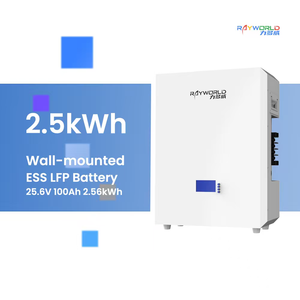 Batterie de stockage d'énergie domestique Rayworld Factory 25,6 V 2,56 kWh LiFePO4, 4500 cycles - Product Image 1
