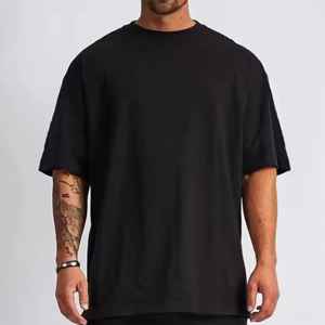 เสื้อยืดผ้าฝ้ายพิมพ์ลายสำหรับผู้ชายเสื้อยืดพิมพ์ลายโลโก้ DTF boxy เสื้อยืดไหล่ปล่อยทรงโอเวอร์ไซส์100% - Product Image 6