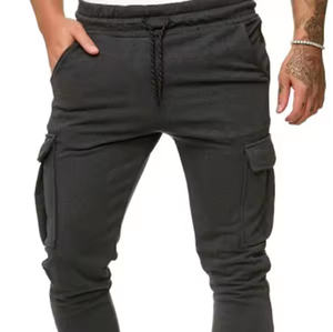 Meilleurs pantalons de survêtement en coton tricoté anti-rides de haute qualité pour hommes, poches latérales, logo personnalisé brodé, taille moyenne - Product Image 3