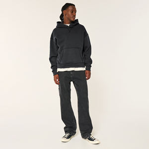 Sudadera con capucha resistente personalizada OEM al por mayor, jersey de estilo informal con hombros caídos para hombre, Sudadera con capucha polar con estampado de burbujas de algodón - Product Image 2