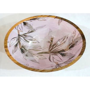 Cuenco de madera Vintage Trending Handicraft Esmalte Mesa decorativa Hecho a mano Esmalte personalizado Mango Tazón de madera para multiusos - Product Image 2