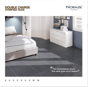 Azulejos de porcelana exterior modernos de alta calidad de 600x600mm, superficie brillante de doble carga, gris, blanco, impermeable, antideslizante, 8mm de espesor - Product Image 6