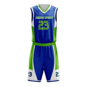 Uniforme de rendimiento de malla de camiseta de baloncesto de verano transpirable Reversible personalizado con número de nombre impreso de secado rápido para hombres/niños - Product Image 3