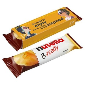 B-READY นัทเทลล่ากรุบกรอบ4ชิ้นเวเฟอร์รสเฮเซลนัทขนมยุโรป - Product Image 3