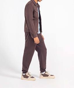 Veste en jean longue et extensible sur mesure pour hommes veste en jean pour hommes veste en denim d'hiver en coton bleu pour hommes de grande taille - Product Image 5