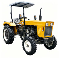 Tractor Agrícola de 35hp al Mejor Precio para Labranza y Preparación de Tierras, Mini Tractor Agrícola Chino de 4x4 con Ruedas, Mini Tractor de 35hp