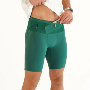 Shorts de compression pour hommes, coupe ajustée, prix bas, haute performance, coupe ample, entraînement, tenue toute saison, 100% polyester - Product Image 5