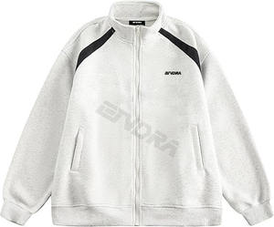 Sudadera con capucha larga para hombre, 100% algodón, doble cremallera, gruesa, estilo urbano, para invierno - Product Image 1