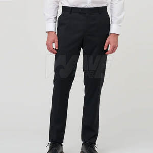 Pantalons habillés en toile décontractés pour hommes de haute qualité, légers, coupe droite, avec logo personnalisé pour une utilisation en extérieur, prix de vente supérieur - Product Image 1