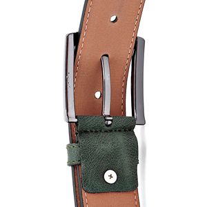 Ceinture en cuir véritable de luxe pour hommes avec boucle pour accessoire de mode de créateur fait main avec longueur personnalisée - Product Image 6