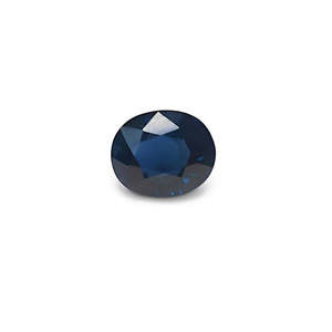 Saphir bleu naturel de Madagascar non chauffé de 4,55 carats, pierre précieuse brute, taille émeraude ovale facettée, avec opale et aigue-marine - Product Image 1