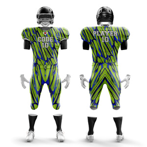 ชุดเสื้อเจอร์ซีย์ฟุตบอลขาสั้นแบบอเมริกันชุดเครื่องแบบเย็บติดขนาดใหญ่พิเศษระบายอากาศได้ดี2025ออกแบบได้ตามต้องการ - Product Image 4