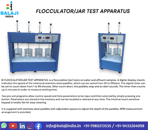 Équipement de laboratoire thermostatique de floculateur numérique BALAJI INDIA(BI) 220V de haute qualité avec 1 an de garantie à bas prix - Product Image 5