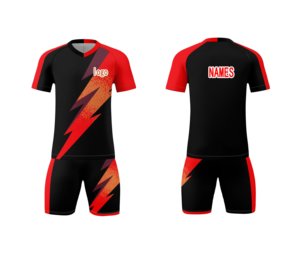 Uniforme Personalizado, Jersey de Fútbol OEM Hecho a Medida, 100% Poliéster, Anti-UV, Transpirable, de Secado Rápido - Product Image 1