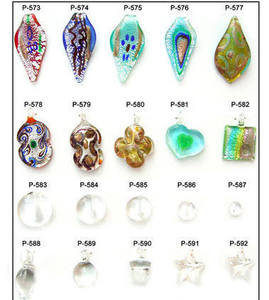 Custom Made Lamp Work Style Glass Floral Themed Chunky Glass <b>Beads</b> in <b>Assorted</b> Colors Ideal for Bracelet and Necklace Designers - Product Image 5