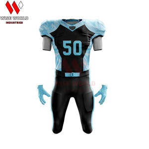 ชุดฟุตบอลอเมริกันแบบสั่งทำ 100% โพลีเอสเตอร์ สำหรับผู้ใหญ่ ชุดฝึกซ้อมกีฬา ระบายอากาศได้ดี พิมพ์ลายแบบซับลิเมชั่น มีไซส์พลัส เสื้อแขนกุด - Product Image 2