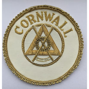 Vintage Cornualles Masónico Delantal Insignia Regalia Vestido Rango Provincia - Product Image 1