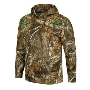 Sweat à capuche de chasse sportif surdimensionné pour homme, en polaire, imperméable et à séchage rapide, en coton mélangé - Product Image 5