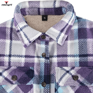 Best Sale Breathable Solid Long Sleeve <b>Flannel</b> <b>Shirt</b> Heavy Weight Custom Logo Casual Knitted Weave Wholesale Price - Product Image 3