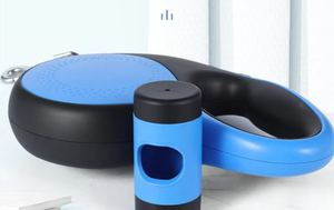 Correa Retráctil de Dos Colores Azul y Negro de 8 Metros con Dispensador de Bolsas para Excrementos - Product Image 5