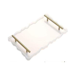 Bandeja de resina de esquina redonda con forma rectangular para casa u Hotel, bandeja de servicio de resina de la mejor calidad, diseño moderno, lo último en oferta - Product Image 6