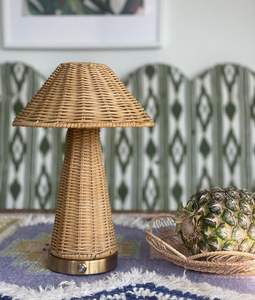 ของตกแต่งบ้านรูปเห็ดทำจากไม้ไผ่ งานแฮนด์เมด เป็นมิตรกับสิ่งแวดล้อม ของตกแต่งจากธรรมชาติ - Product Image 4