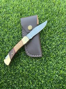 Couteau pliant extérieur en acier damas à verrouillage arrière unique fabriqué à la main Outils personnalisables pour hommes. - Product Image 3