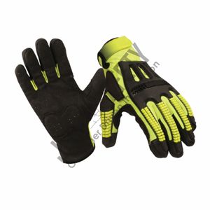 Guantes de seguridad industrial Guantes de cuero mecánico antivibrantes con protección contra cortes de resistencia al impacto y al calor - Product Image 4