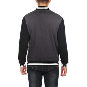 Veste de baseball Varsity à col montant en cuir brodé personnalisé pour homme, best-seller de l'hiver - Product Image 3