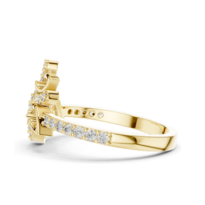 Bague pour femme en diamant de laboratoire 0,313 CT, clarté VVS-VS EF, or 18 carats, 14 carats, 10 carats et argent 925, or rose, or jaune, or blanc - Product Image 6