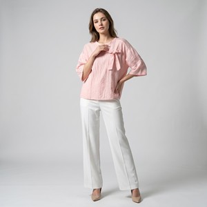 Camiseta Grande de Manga 3/4 con Tejido de Hilo Plateado, 100% Viscosa, Talla Única (Tallas 36–44) - Product Image 1