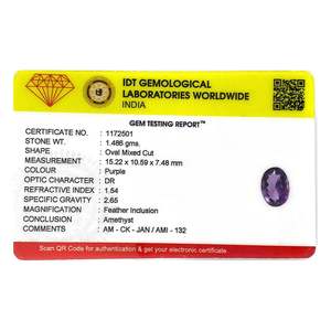 Gema de Amatista Facetada de 7.43 Quilates, Citrino Natural, Ametrino, Zafiro, Certificado por GIA, Color Amarillo, Pulido, Creado en Laboratorio, Forma de Pera, 8mm - Product Image 4
