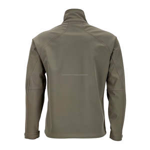 High Street Men's Soft Shell Chaquetas Cortavientos de invierno de la mejor calidad con cuello levantado Impermeable y elegante - Product Image 2