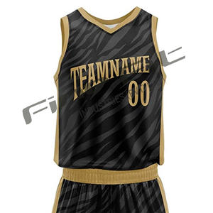 Ensemble de maillots de basket-ball d'été sans manches respirants à impression par transfert thermique personnalisée professionnelle pour utilisation en équipe - Product Image 3