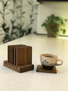 Sous forte demande : Sous-verre en bois réutilisable, moderne et minimaliste, idéal pour la cuisine et le salon, à prix compétitif. - Product Image 4