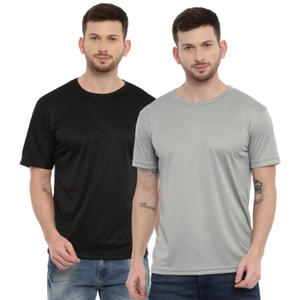 Camiseta de Cuello Redondo de Manga Corta Personalizable de Moda Transpirable al por Mayor, Camiseta de Cuello Redondo Lisa para Hombre de Marca Privada - Product Image 1