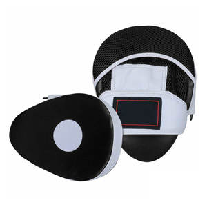 Black-White Custom Made Punching Mitts Kickboxing Thai Boxing Pads Training Focus Punch Mitts Made By-America - Product Image 5