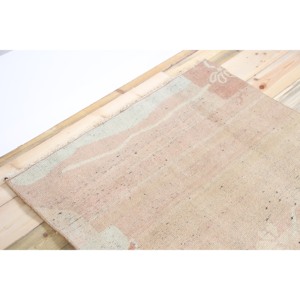 Tapis turc décoratif 3,3x6,4 pi (100x196 cm), tapis en laine vintage rose à motifs floraux - Product Image 5